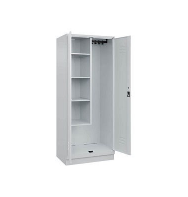 Putzmittelschrank Classic PLUS 080120-02 S10009 lichtgrau 80,0 x 50,0 x 195,0 cm, aufgebaut